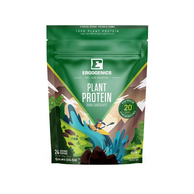 Ergogenics Nutrition, Plant Protein, Dark Chocolate, 720g