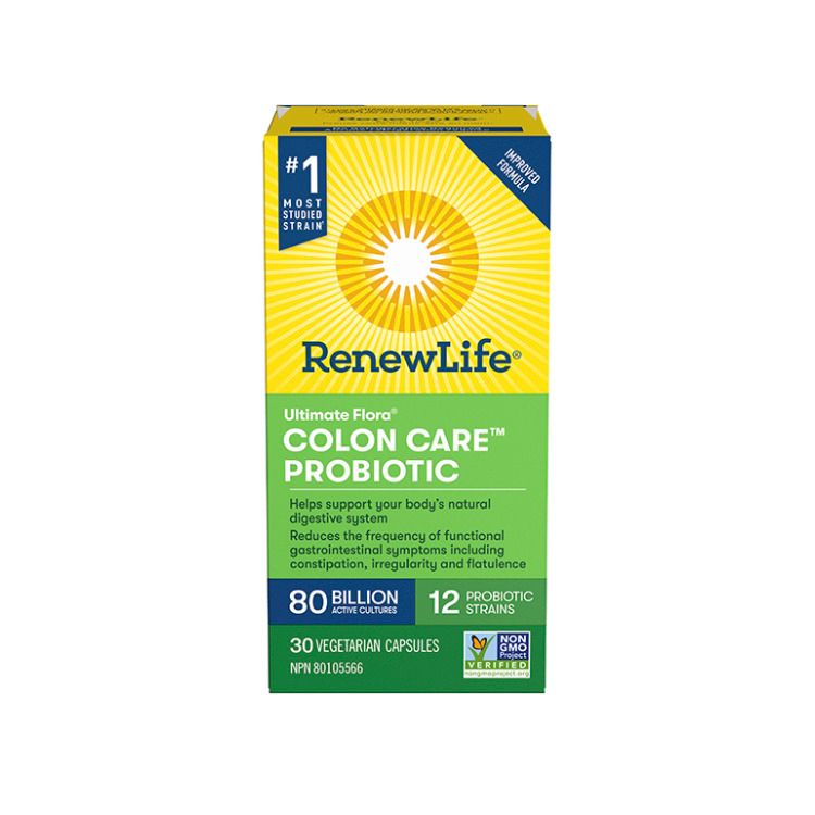 Renew Life, Ultimate Flora, Colon Care™ Probiotic, 80 Billion Active Cultures, 30 Vegetarian Capsules
