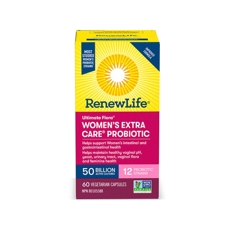 Renew Life, Ultimate Flora, Women's Extra Care, 50 Billion Active Cultures, 60 Vegetarian Capsules