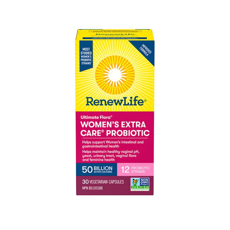 Renew Life, Ultimate Flora, Women's Extra Care, 50 Billion Active Cultures, 30 Vegetarian Capsules