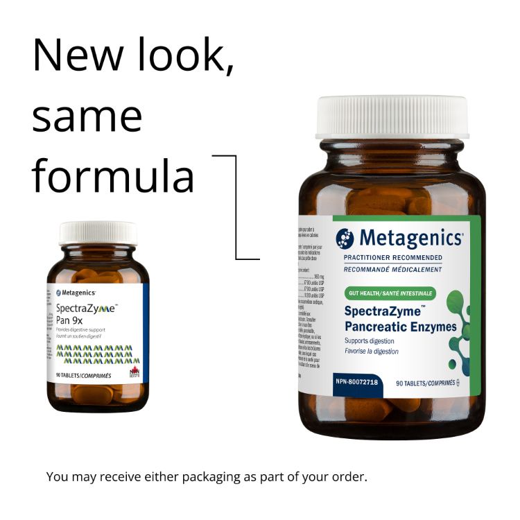 美国Metagenics SpectraZyme胰酶消化酶 90粒/常规版 补充体内缺乏消化酶 促进营养素吸收