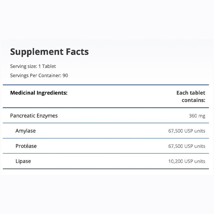 Metagenics, SpectraZyme Pan 9X, 90 Tablets