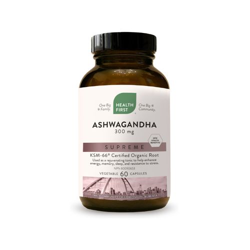 Health First, Ashwagandha Supreme, KSM-66®, 300mg, 60 Vegetable Capsules