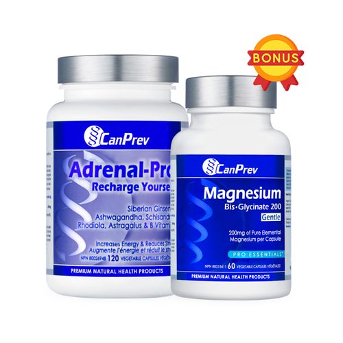 [Flyer Exclusive] CanPrev Adrenal-Pro + Magnesium Bis-Glycinate Bonus Pack