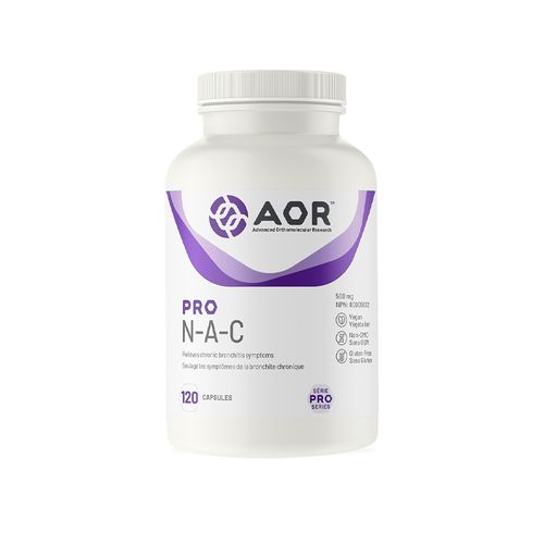 AOR PRO, NAC, 500mg, 120 Capsules