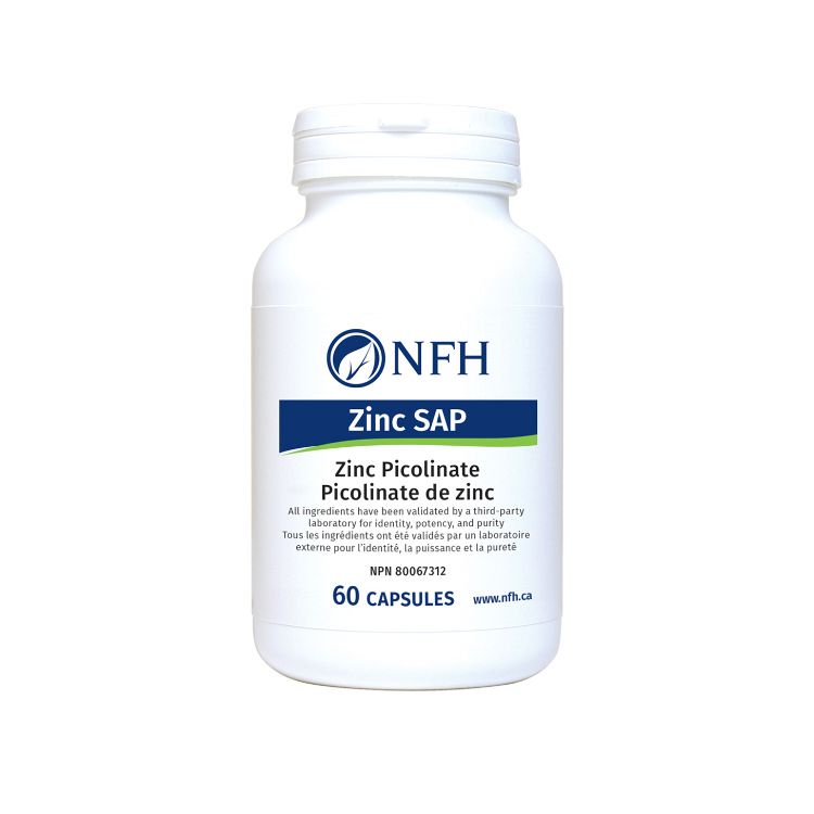 NFH, Zinc SAP, 25mg, 60 Capsules