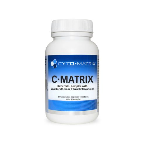 加拿大Cyto-Matrix缓冲维生素C复合胶囊 500毫克/60粒 不伤肠胃 含沙棘提取物及生物类黄酮 强化吸收