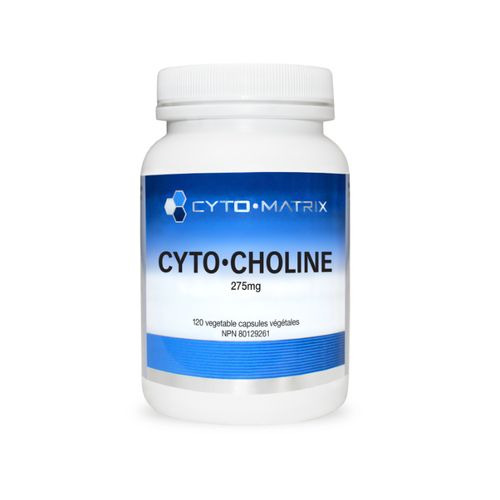 加拿大Cyto-Matrix胆碱胶囊 275毫克/120粒 VitaCholine®专利形式酒石酸胆碱盐 改善脂肪肝 维护神经认识健康 保证孕期胎儿发育