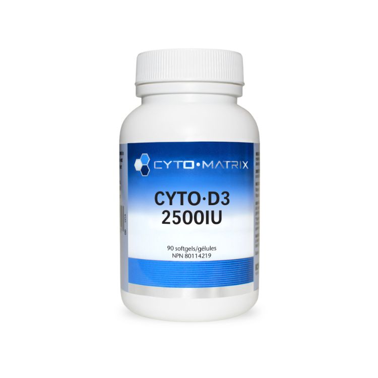 Cyto-Matrix, Cyto·D3, 2500IU, 90 Softgels