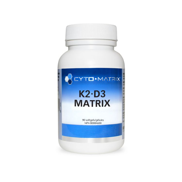 加拿大Cyto-Matrix 维生素K2 D3软胶囊 90粒 预防骨质疏松 调节免疫 保护心血管