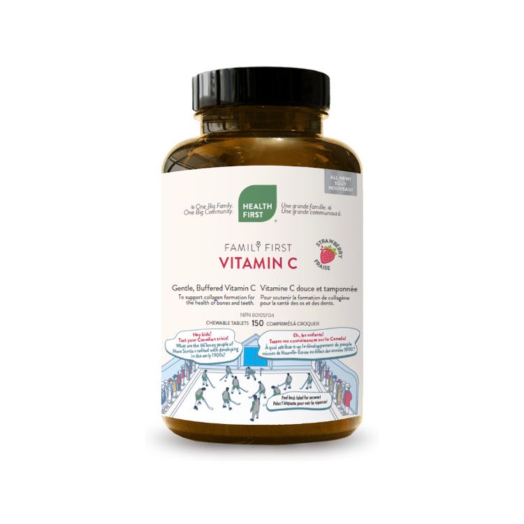 Health First, Family First, Buffered Vitamin C, 400mg, 150 Chewable Tablets