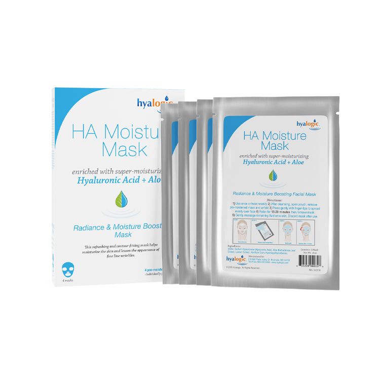 Hyalogic, HA Moisture Mask, 4 Packs