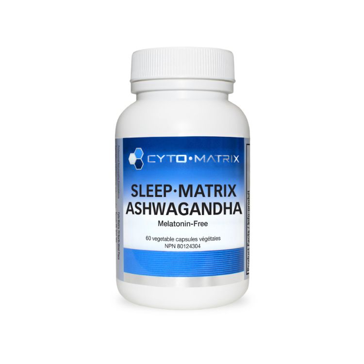 加拿大Cyto-Matrix南非醉茄助眠胶囊 60粒 不含褪黑素配方 减轻压力 平静心灵 改善睡眠