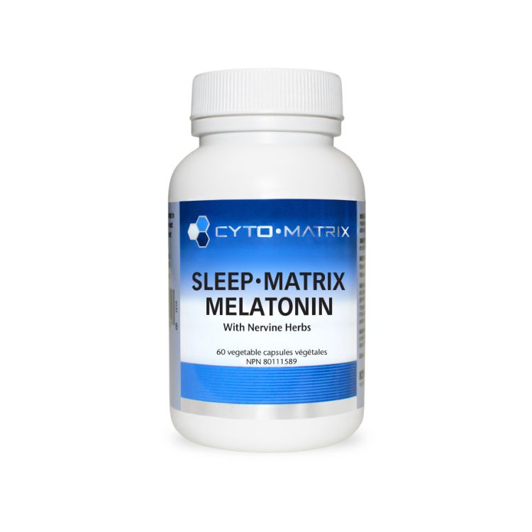 加拿大Cyto-Matrix褪黑素复合助眠胶囊 60粒 帮助入睡 改善睡眠质量 帮助调节时差