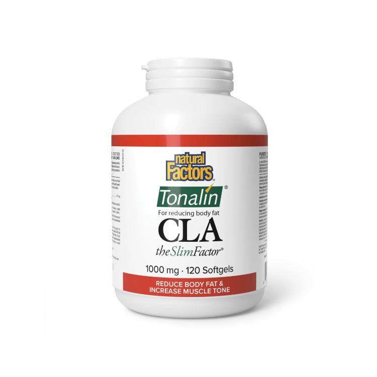加拿大Natural Factors共轭亚油酸CLA胶囊 1000毫克/120粒 Tonalin专利形式 抑制脂肪沉积 辅助减重 - Natural Factors | 加拿大生活加