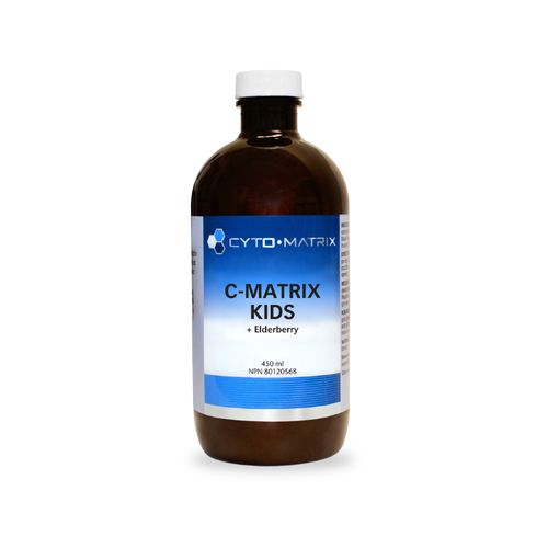 加拿大Cyto-Matrix儿童维生素C接骨木莓口服液 450毫升 蓝莓口味 5岁以上可用 提升免疫 预防上呼吸道感染