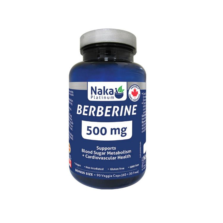 Naka Platinum, Berberine, 500mg, 90 Vcaps