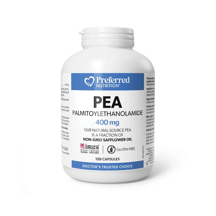 Preferred Nutrition, Palmitoylethanolamide (PEA), 400mg, 120 Capsules