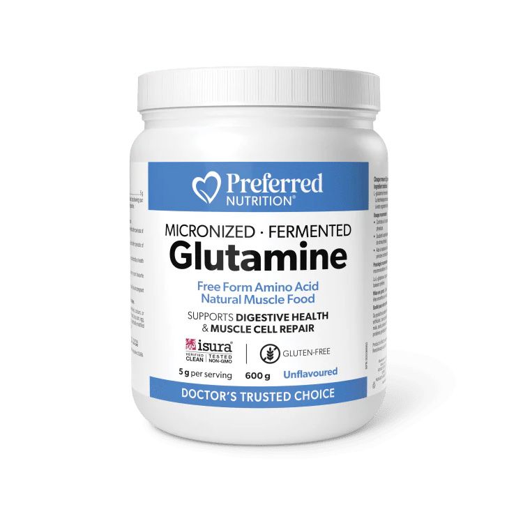 Preferred Nutrition, Micronized Fermented Glutamine, Powder, 600g