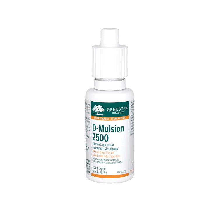 英国Genestra乳化维生素D 2500IU/30ml 柑橘味 更好吸收的乳化剂形式 促进钙质吸收