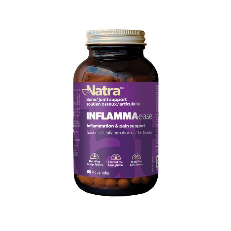 Natra, INFLAMMAease, Bone + Joint Support, 60 VCaps