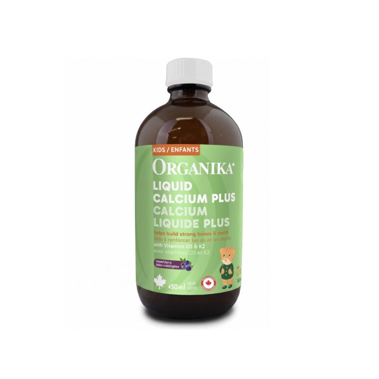 Organika, Kids Liquid Calcium Plus with Vitamins D3 & K2, 450ml - Organika | Lifeplus Natural Health