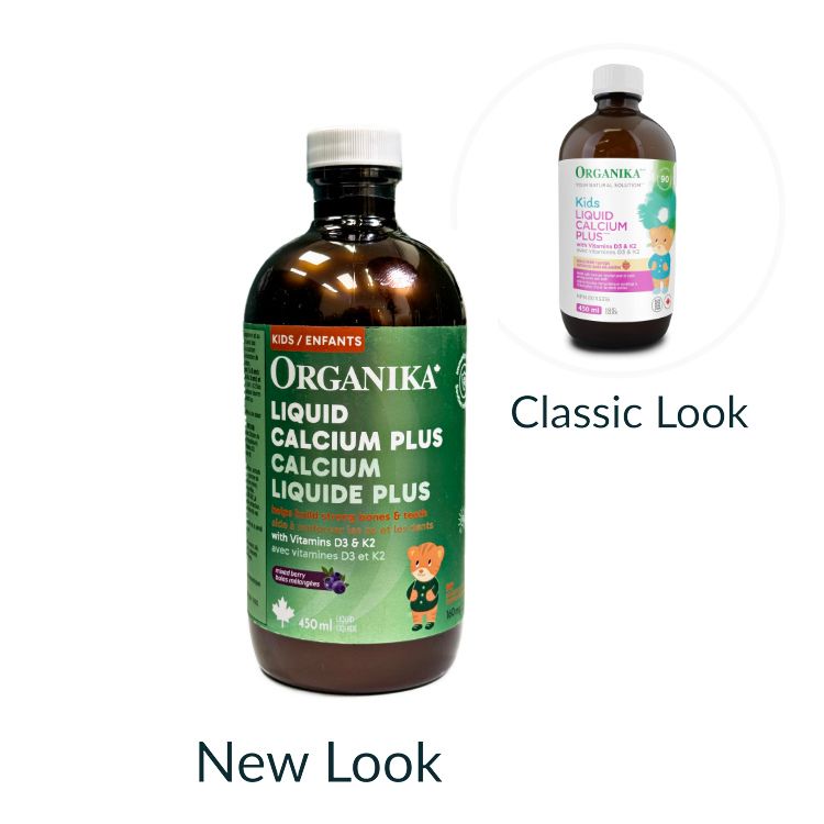 加拿大Organika儿童液体钙 450ml 补足钙镁锌D3K2 维护骨骼牙齿健康 1岁以上即可服用