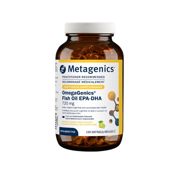 美国Metagenics精纯鱼油 120粒 每粒含720毫克EPA/DHA 降低甘油三脂 维护大脑及认知健康