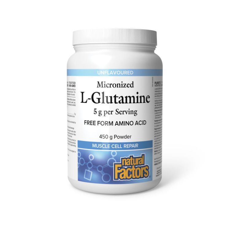 Natural Factors, Micronized L-Glutamine, 30 Servings, 450g