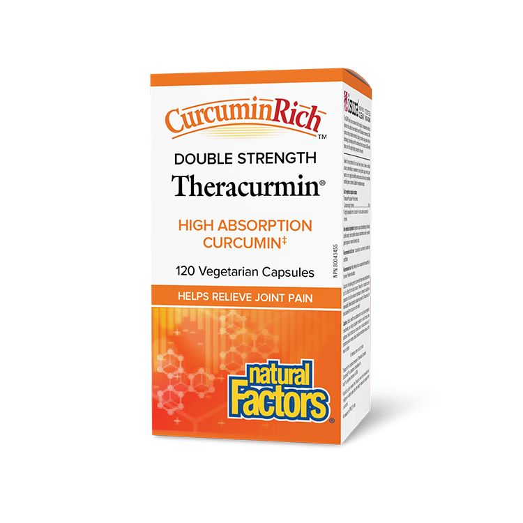 Natural Factors, CurcuminRich Theracurmin, Double Strength, 120 Capsules