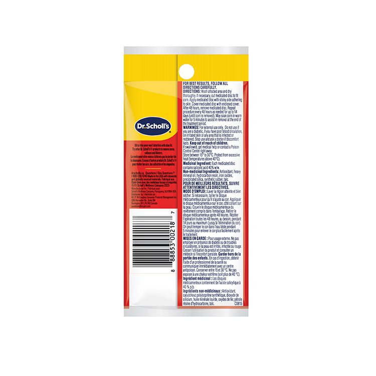 Dr. Scholl’s, Ultra-Thin Corn Removers, 9 Counts