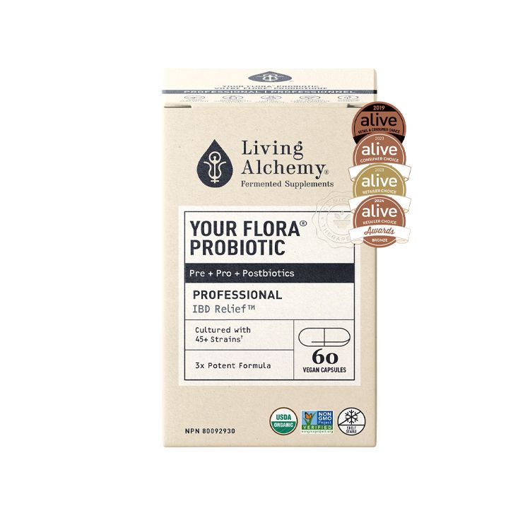 加拿大Living Alchemy聚合发酵益生菌 专业至臻配方/60粒 全面支持消化系统健康 缓解炎症性肠道问题