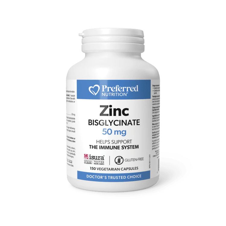 Preferred Nutrition, Zinc Bisglycinate, 50mg, 150 Vegetarian Capsules