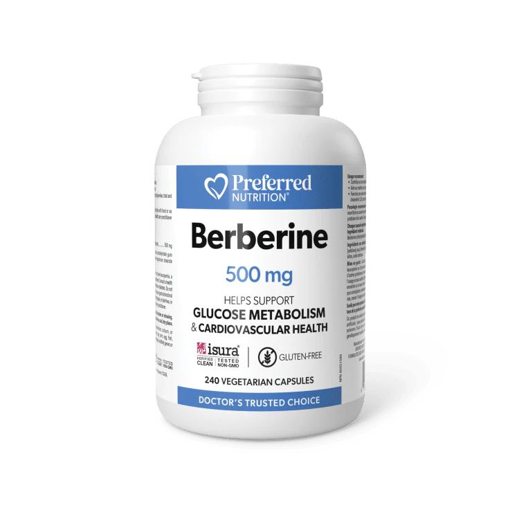 Preferred Nutrition, Berberine, 500mcg, 240 Vegetarian Capsules