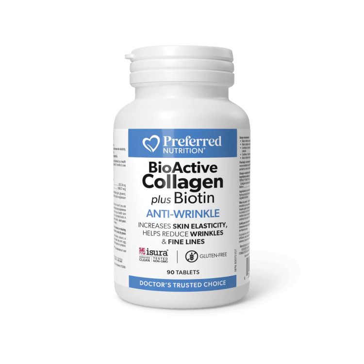 Preferred Nutrition, BioActive Collagen plus Biotin, 90 Tablets