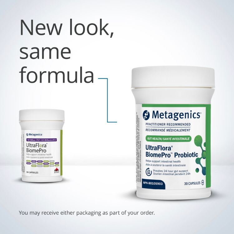 Metagenics, UltraFlora BiomePro, 30 Capsules