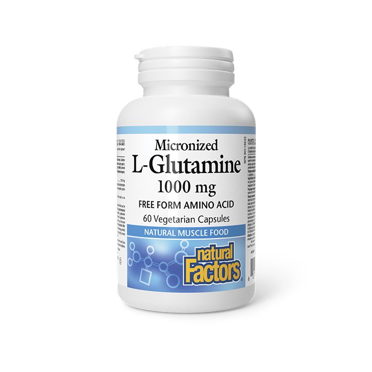 Natural Factors, L-Glutamine 1000 mg, 60 VCaps