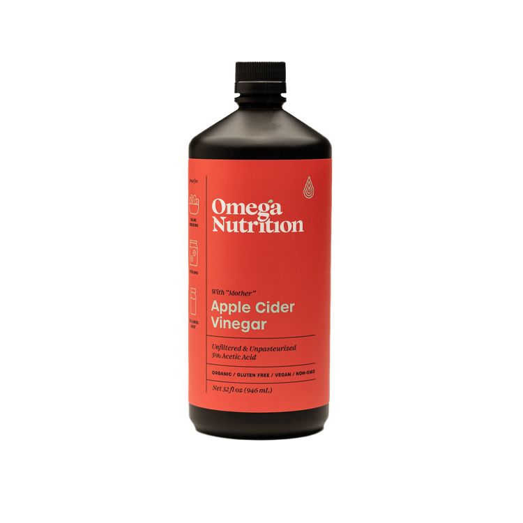 Omega Nutrition, Organic  Apple Cider Vinegar, with “Mother” 5% Acetic Acid, 946ml
