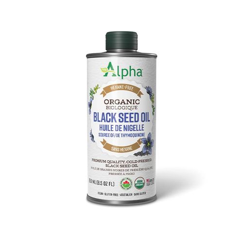 加拿大Alpha Health有机黑籽油 250毫升装 冷榨提取 提升免疫 有效抗菌