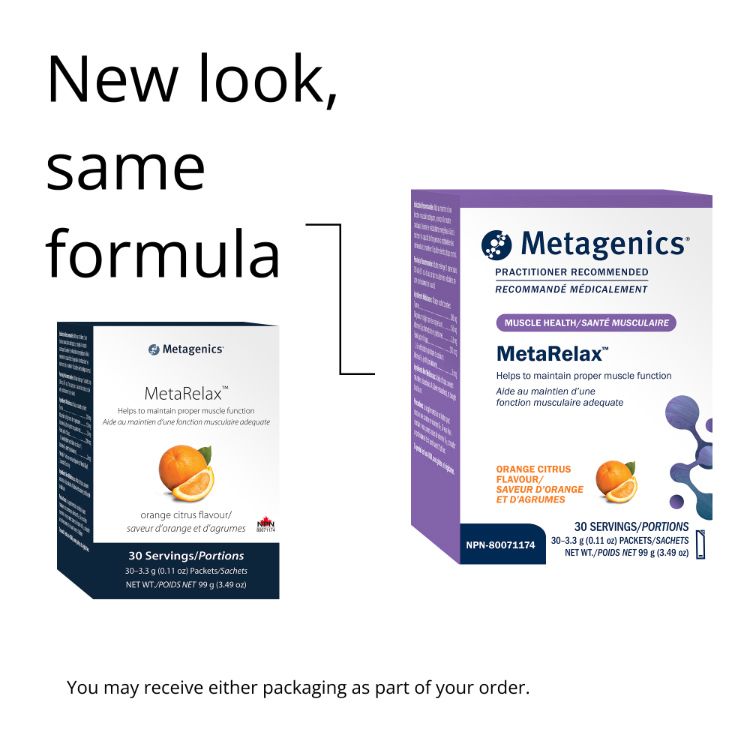 美国Metagenics MetaRelax® 放松镁粉 30袋 助力神经放松 肌肉舒缓 睡眠情绪双重支持 高吸收甘胺酸镁配方