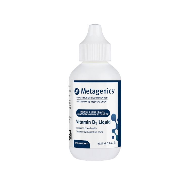 美国Metagenics 维生素D3滴剂 2盎司/超大容量 清新薄荷味 每滴1000IU剂量 维护骨骼健康及抵抗力