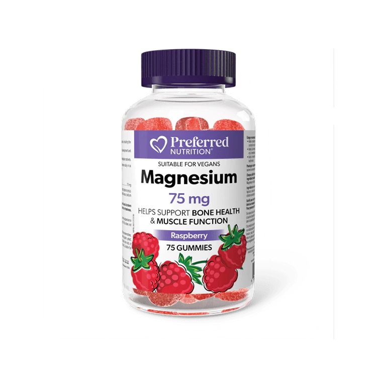 Preferred Nutrition, Magnesium 75mg, 75 Gummies