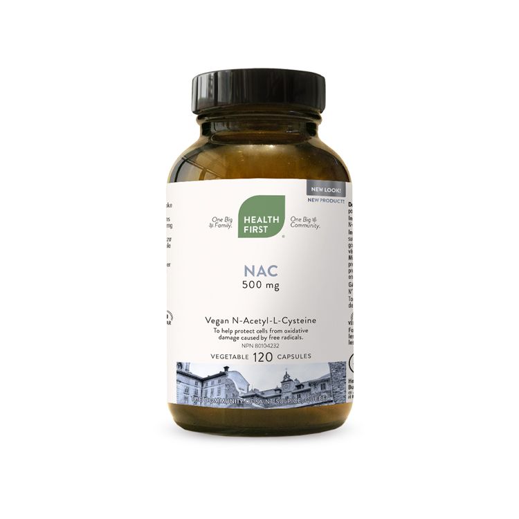 Health First, Vegan NAC, 500mg, 120 Capsules