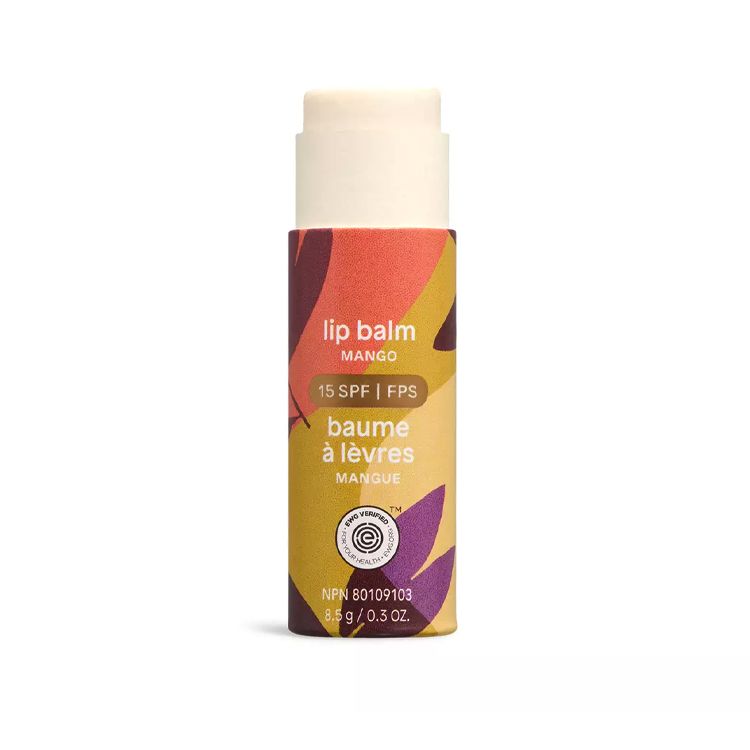 Attitude, Leaves Bar™ Lip Balm SPF 15, Mango, 8.5g