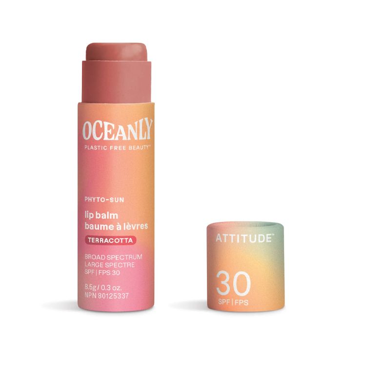 Attitude, Oceanly™ Phyto-Sun Lip Balm SPF 30, Terracotta, 8.5g