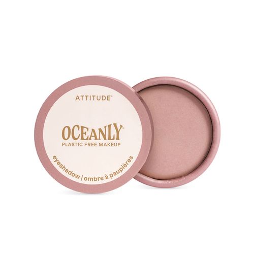加拿大Attitude Oceanly™ 天然眼影膏 柔粉玫瑰色 5ml 奶油质地 自然成分 零塑环保 焕亮双眸温柔光彩