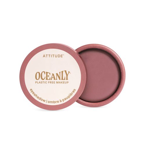 加拿大Attitude Oceanly™ 天然眼影膏 柔雾玫瑰色 5ml 奶油质地 自然成分 零塑环保 焕亮双眸温柔光彩