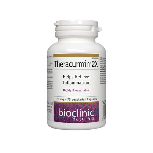 Bioclinic Naturals, Theracurmin 2X, 120 mg, 75 Vegetarian Capsules
