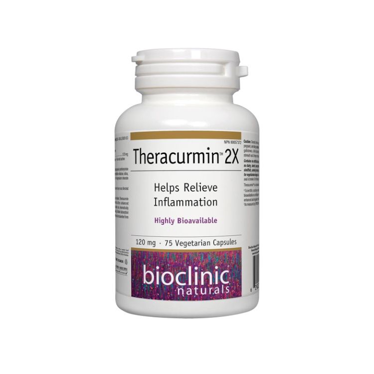 Bioclinic Naturals, Theracurmin 2X, 120 mg, 75 Vegetarian Capsules