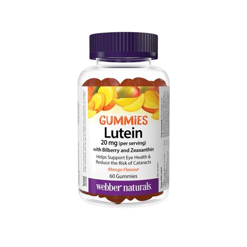 Webber Naturals, Lutein with Bilberry & Zeaxanthin, 60 Gummies